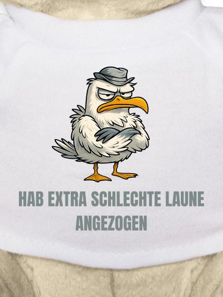 Bad-tempered seagull cartoon