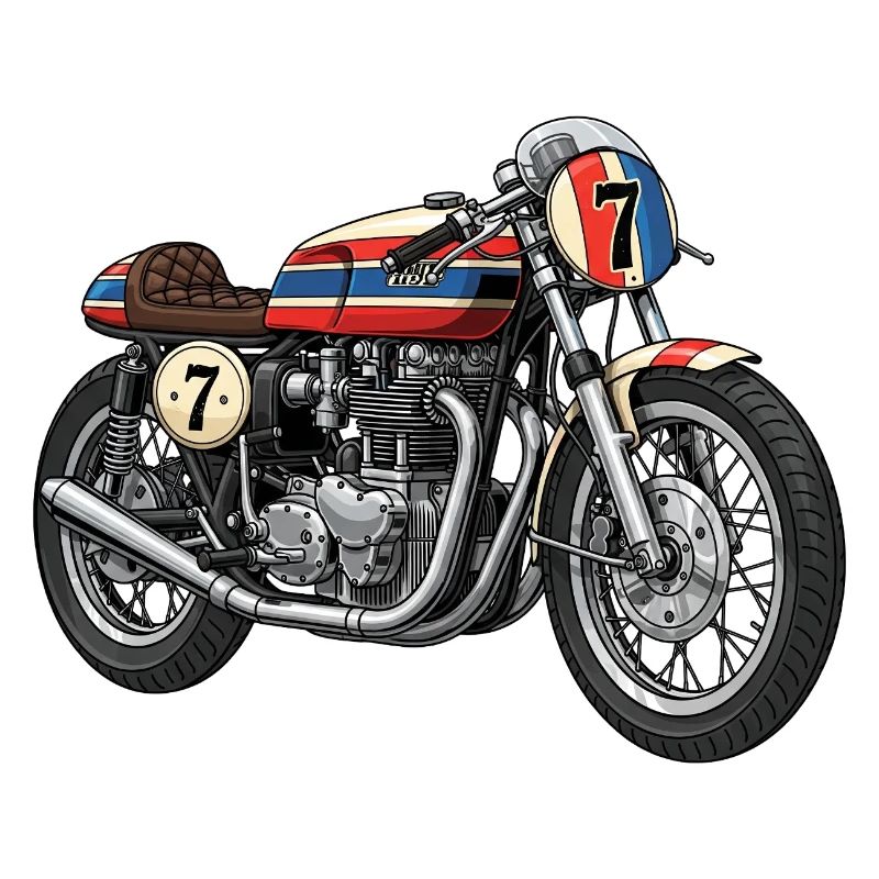 Old school motorcycle