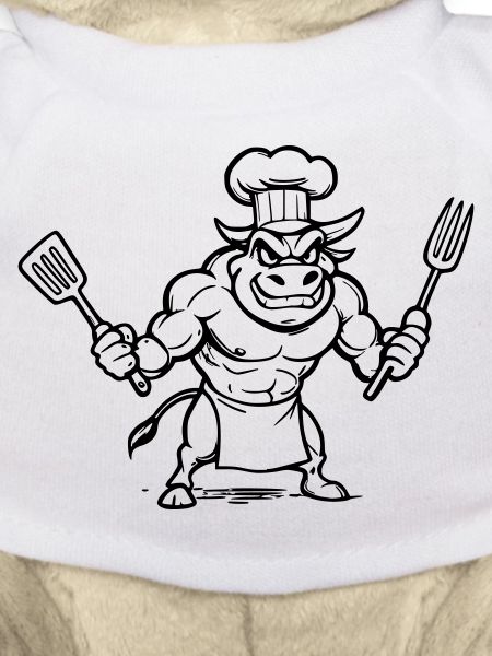 Taureau chef cuisinier 