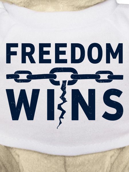 Freedom Wins: Freedom breaks chains