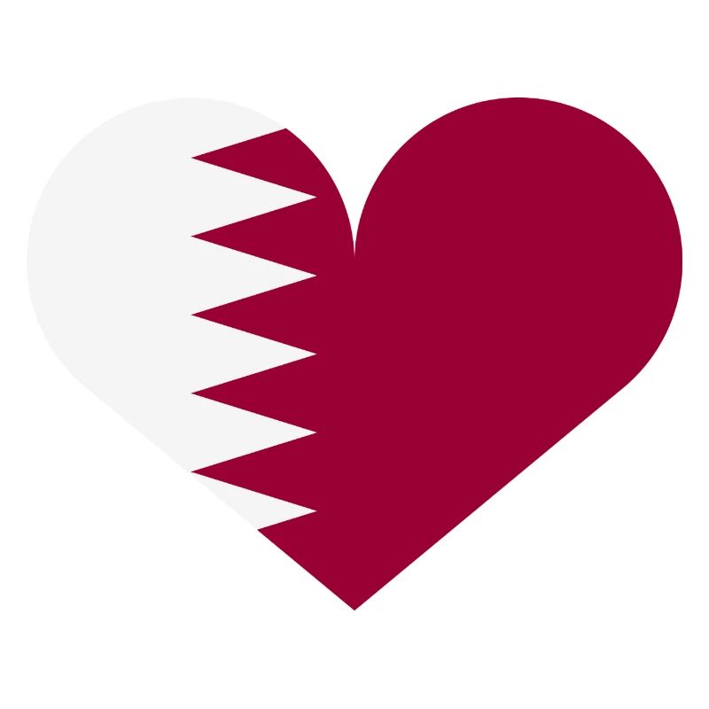 Katar-Herzflagge