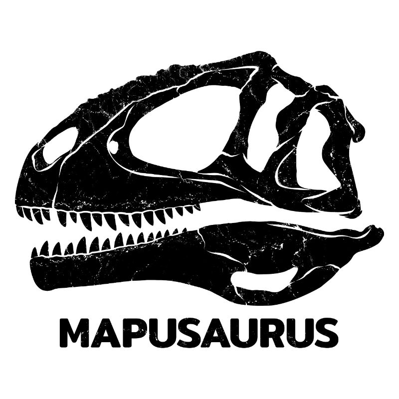 Crâne fossile de Mapusaurus