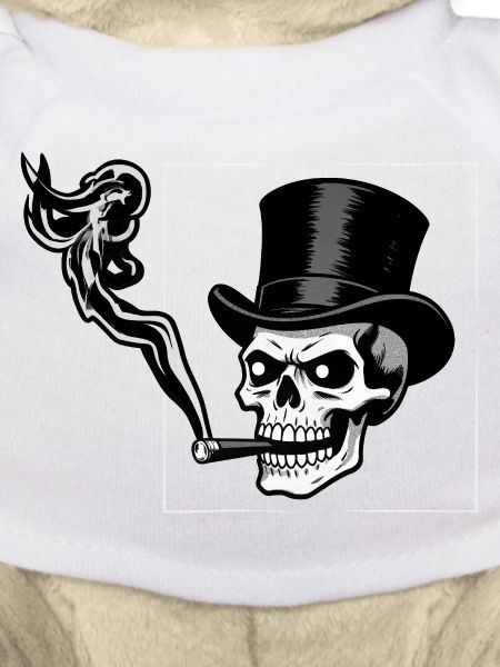 RICH SKULL #1 - black & white