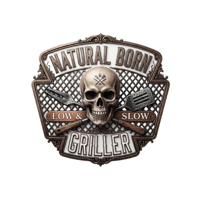 Insigne de crâne de Griller né