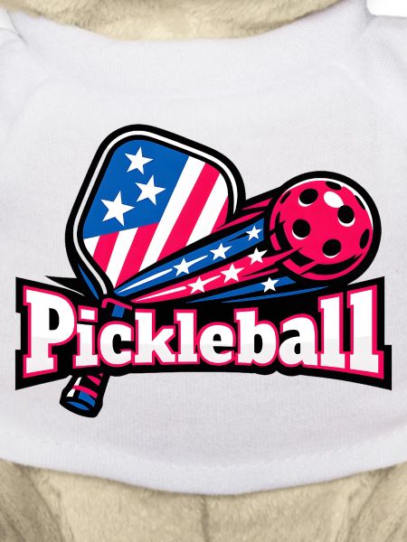 Patriotic Pickleball Flag Burst
