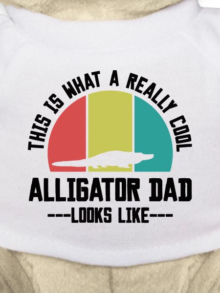 Retro Alligator Papa Silhouette