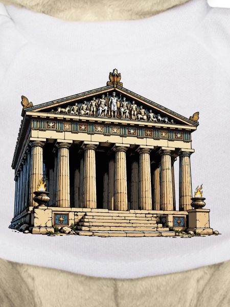 Klassischer Tempel Parthenon Grafik