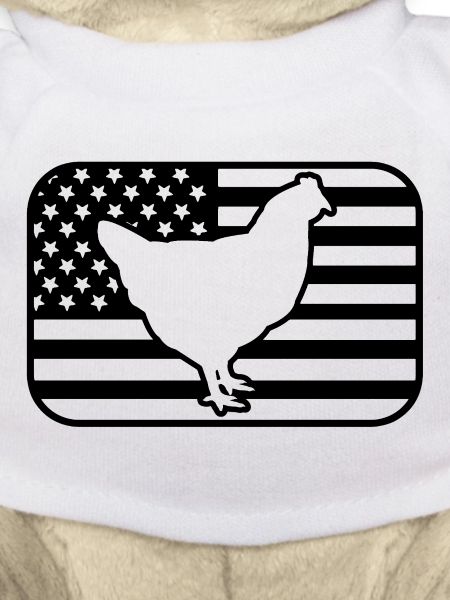Huhn USA Flagge