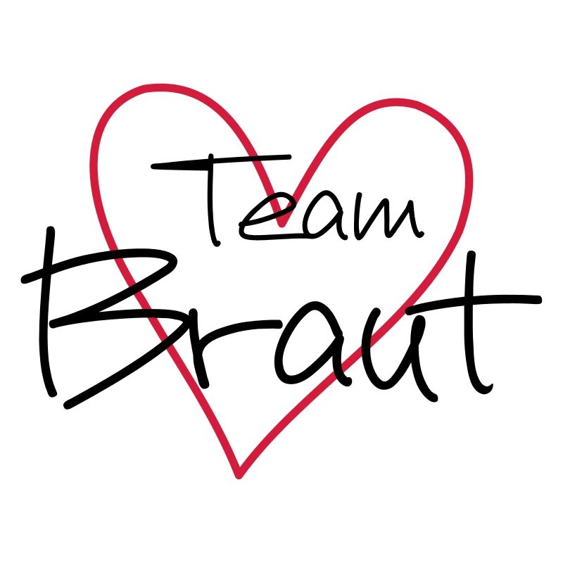 Team Braut Herz Party