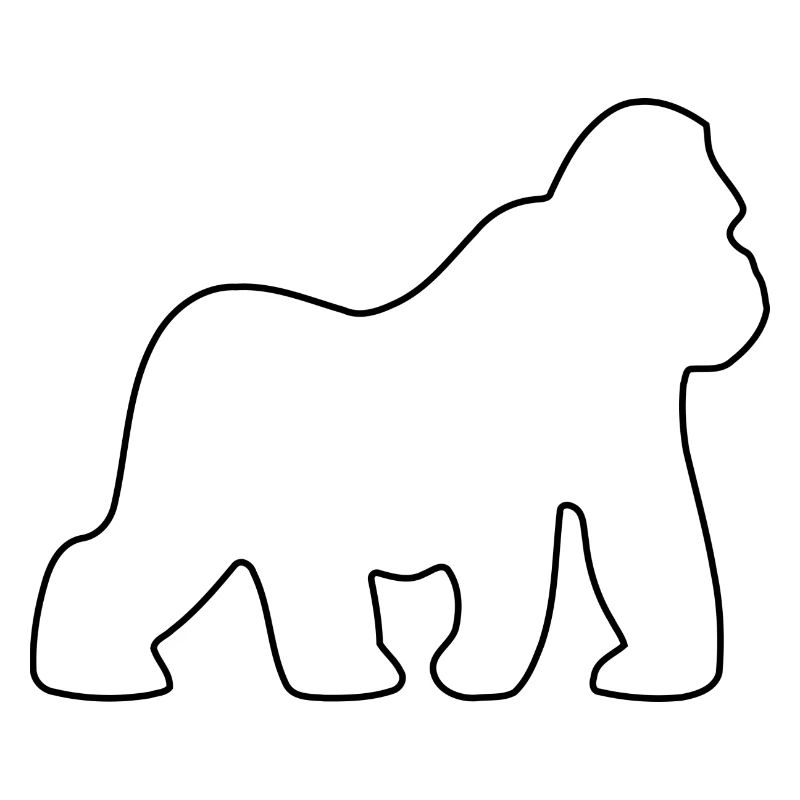 Gorille, Dos argenté, Singe, Singe, Gorilles,