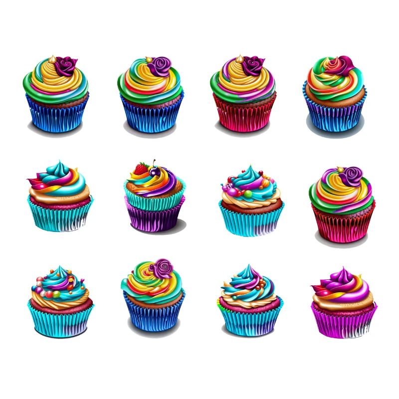 Bunte Muffins einfach lecker