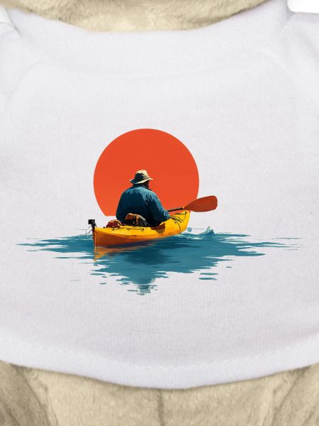 Paddlers in the sunset