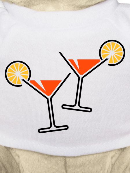 2 Cocktailgläser / Cocktail / Martini + (Orange)