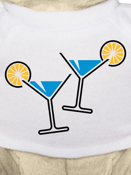 2 Cocktailgläser (Hellblau)