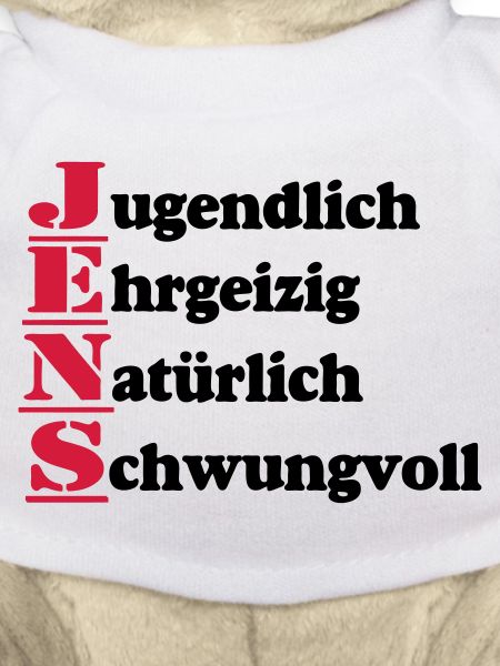 Jens , Vorname,Namensschild,Name,Fun Shirt (25)