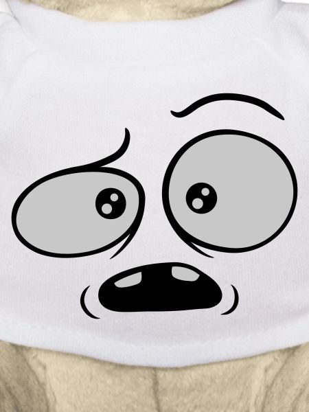 Skeptical confused comic face