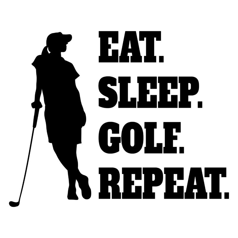 Golf Golfspielerin Spruch Golfball Golfschläger