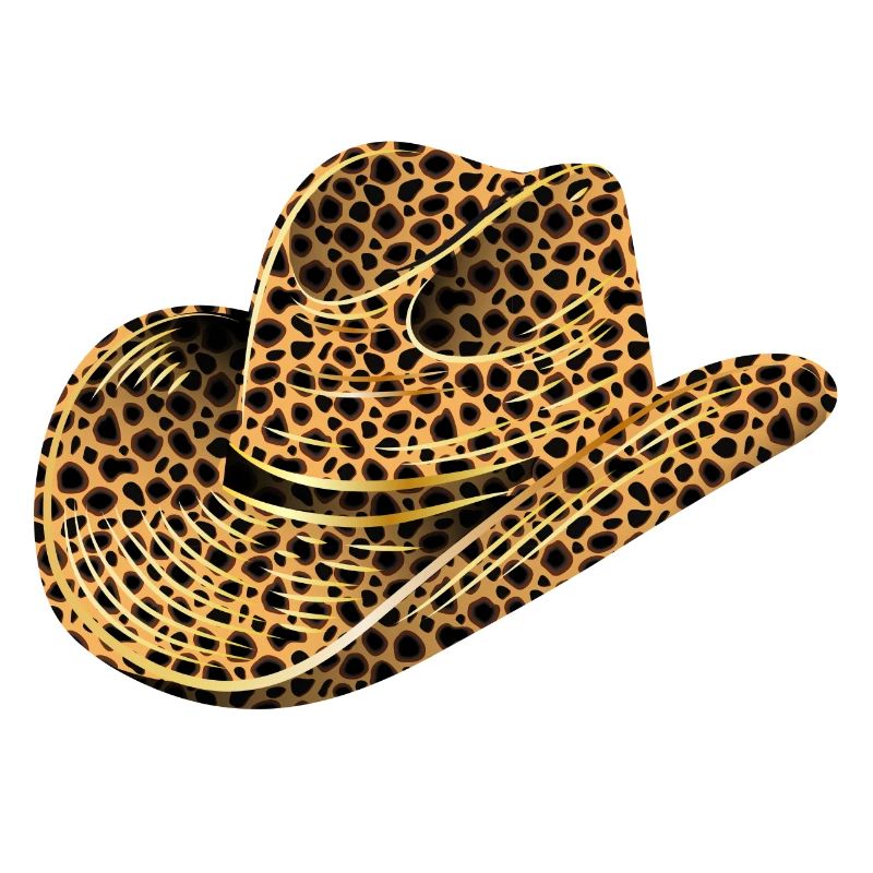 Cowboy Hat, Western Hat in Leopard Print