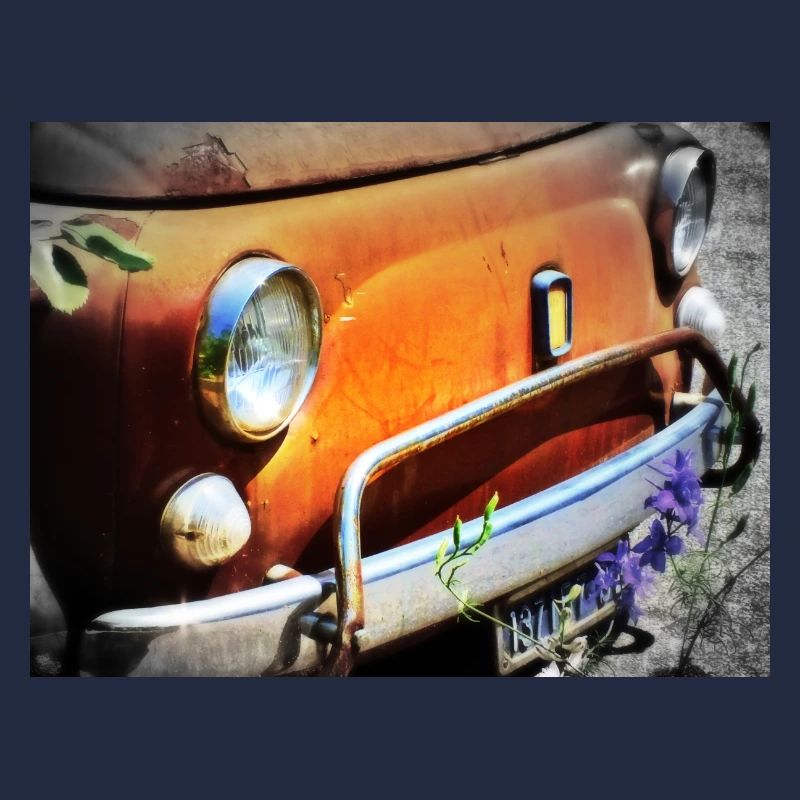 Rostiges Oldtimer Front Design