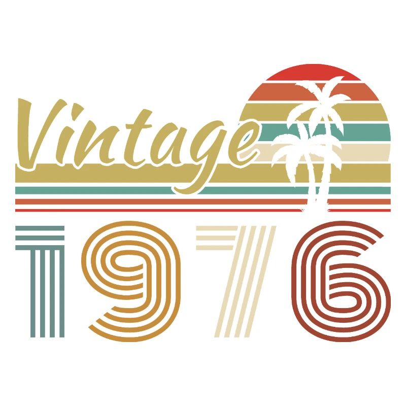 1976 Vintage Retro Geburtstagsgeschenk