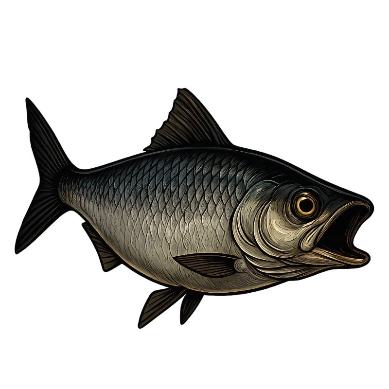 Stilvoller Fisch mit Offenem Maul