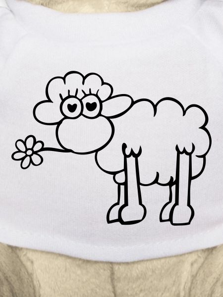 verliebtes Schaf 1farb