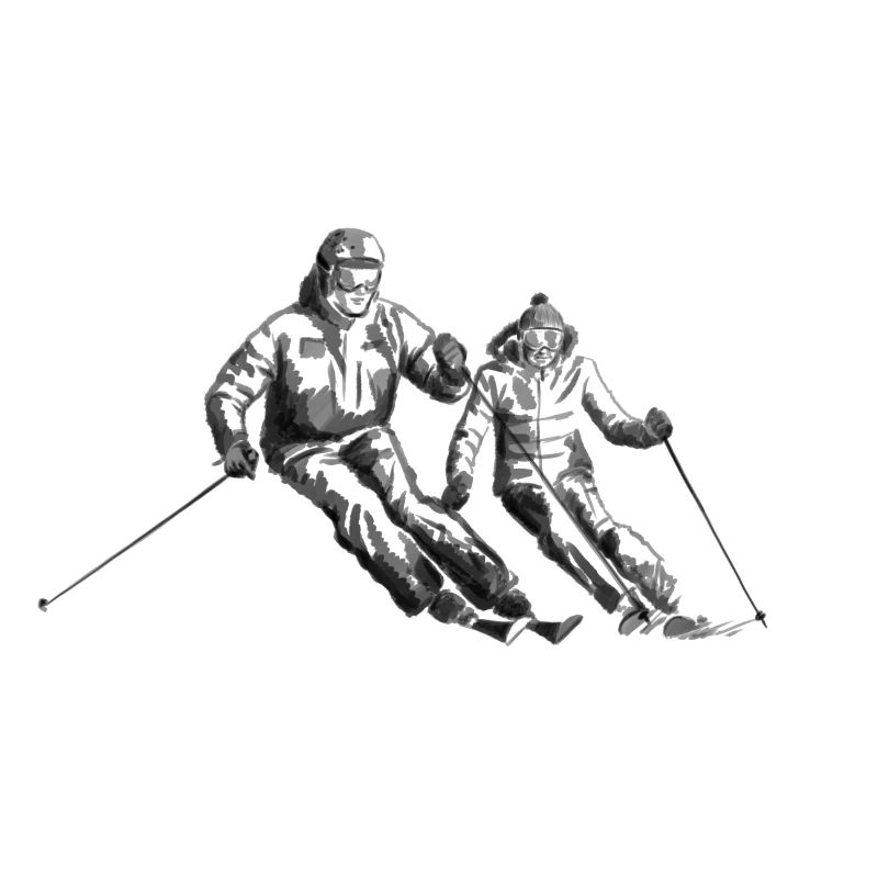 Ski Paar
