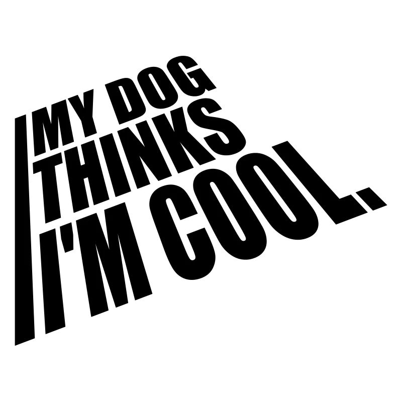 Dog thinks in the cool