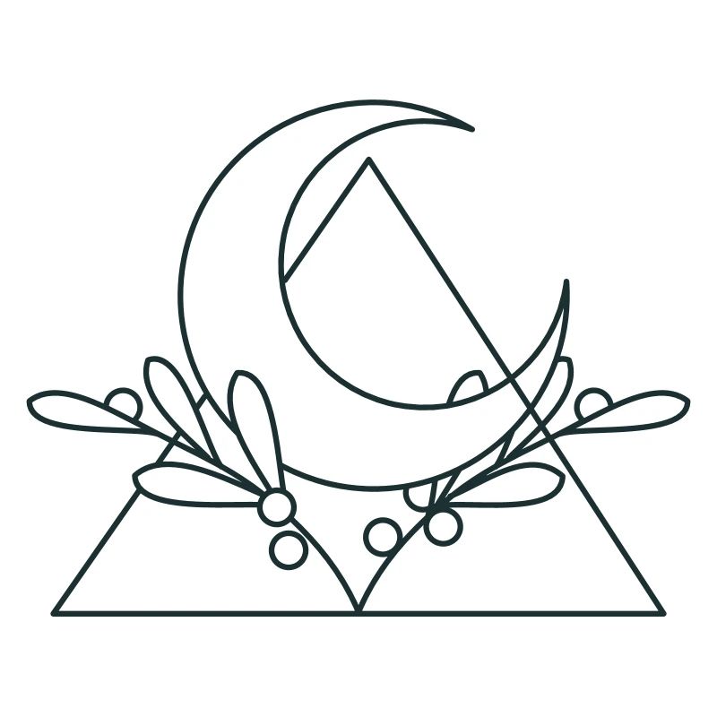 crescent moon triangle