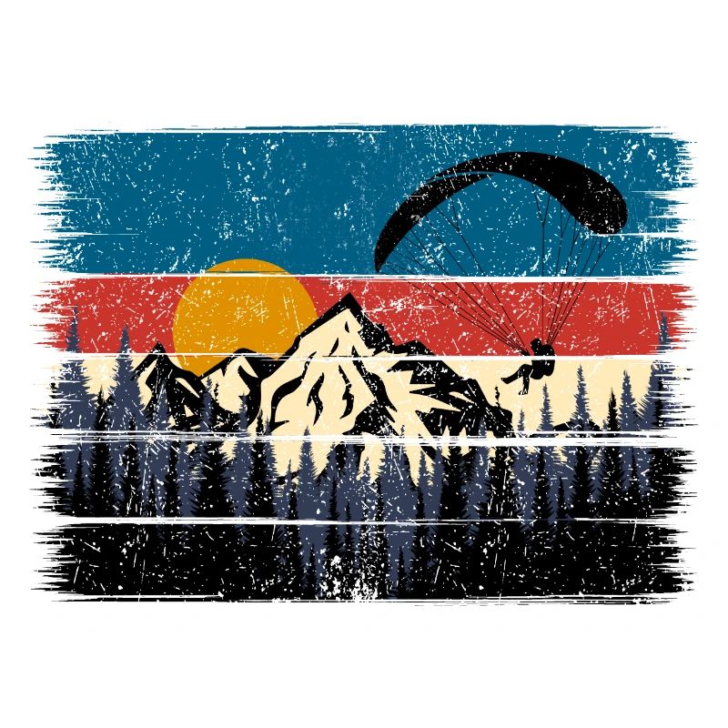 Sunset Summit Paraglide Retro