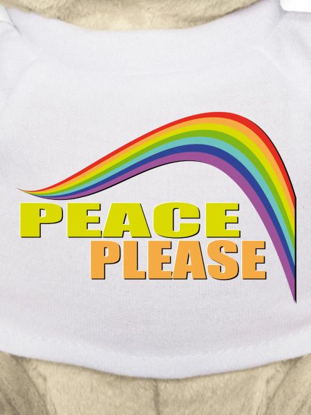 PEACE PLEASE with Rainbow