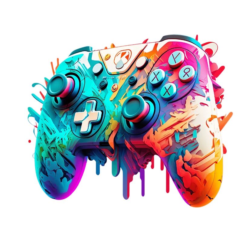 Neon Gaming Controller / Kontroller