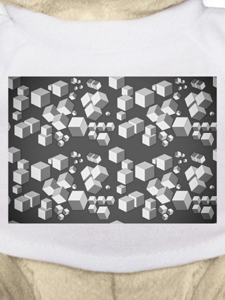 Deco pattern grey-white