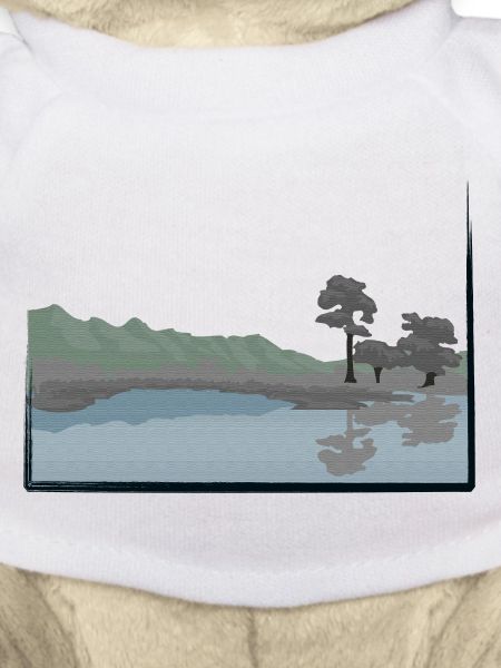 Landscape modified with lake