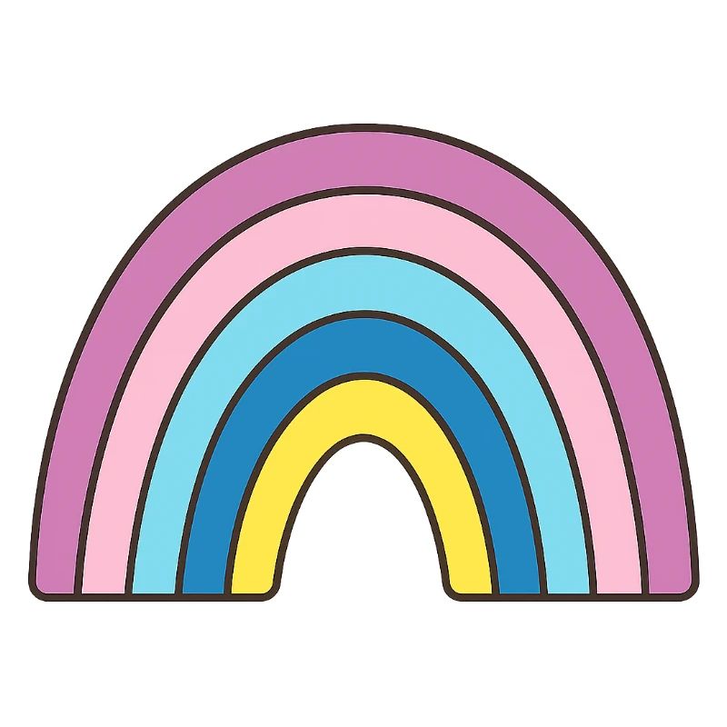 Pastell Regenbogen Design
