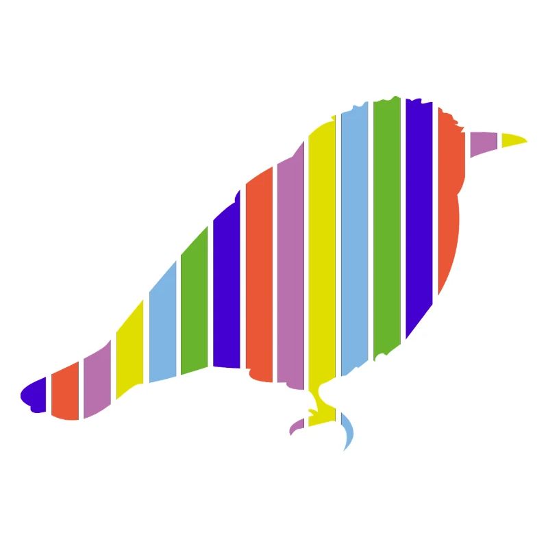 Vogel in bunten Farben