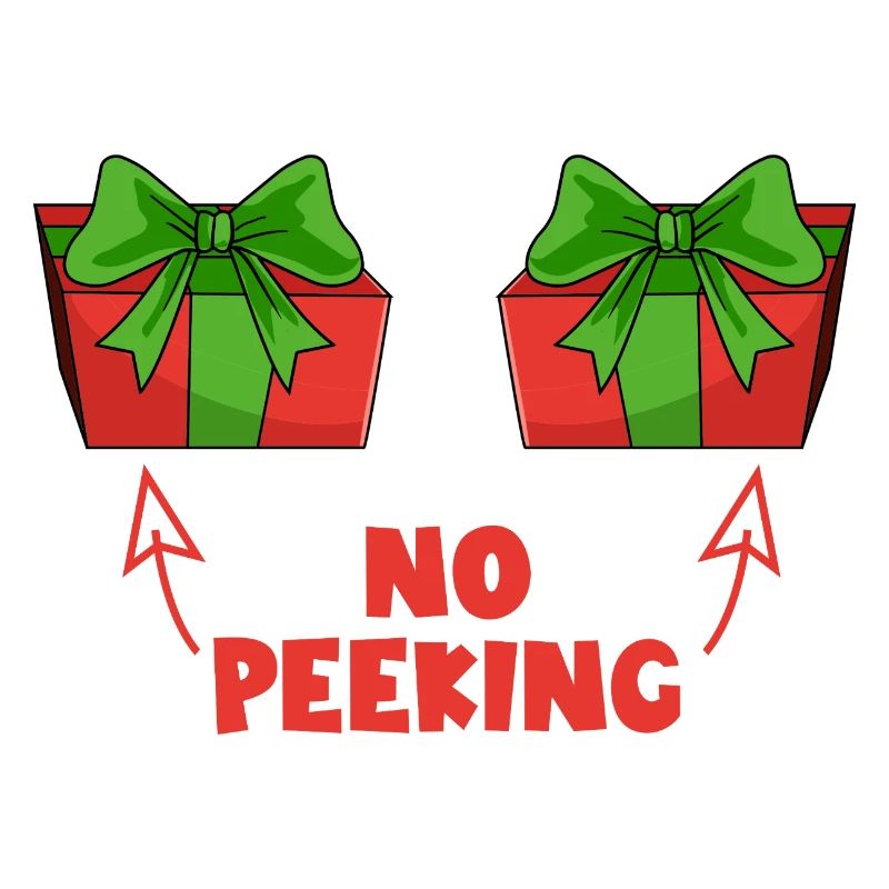 Ne regarde pas! Cadeau de Noël coquin ! Regardez