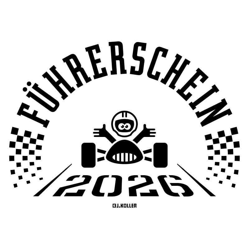 Führerschein 2026 (Fahranfänger / Black)