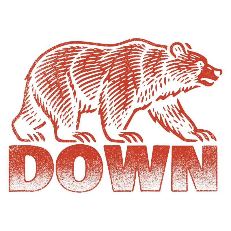Down Bear Lover Niedliches, lustiges Tier-Statement