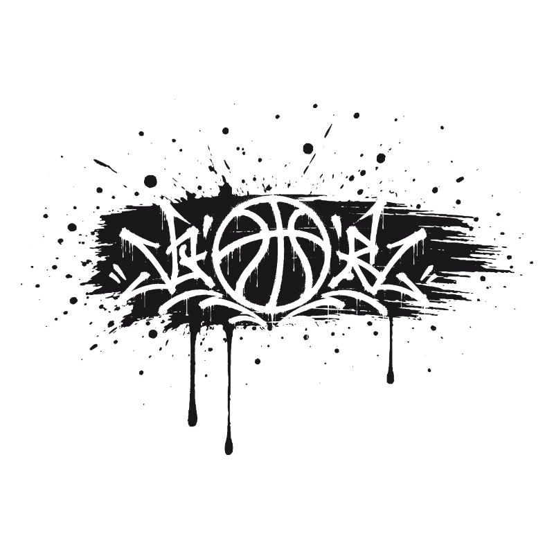 Conception de Splash de Basket Graffiti Streetball