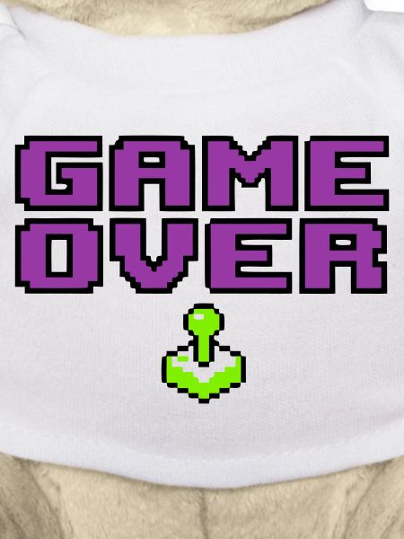 Game Over Pixel Logo