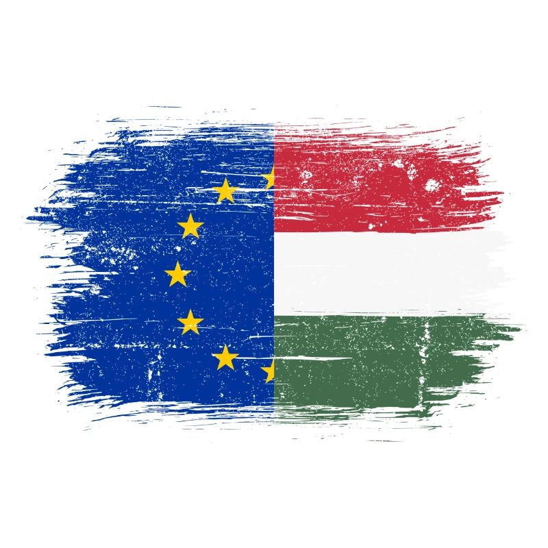 EU Ungarn Pinselstrich Union