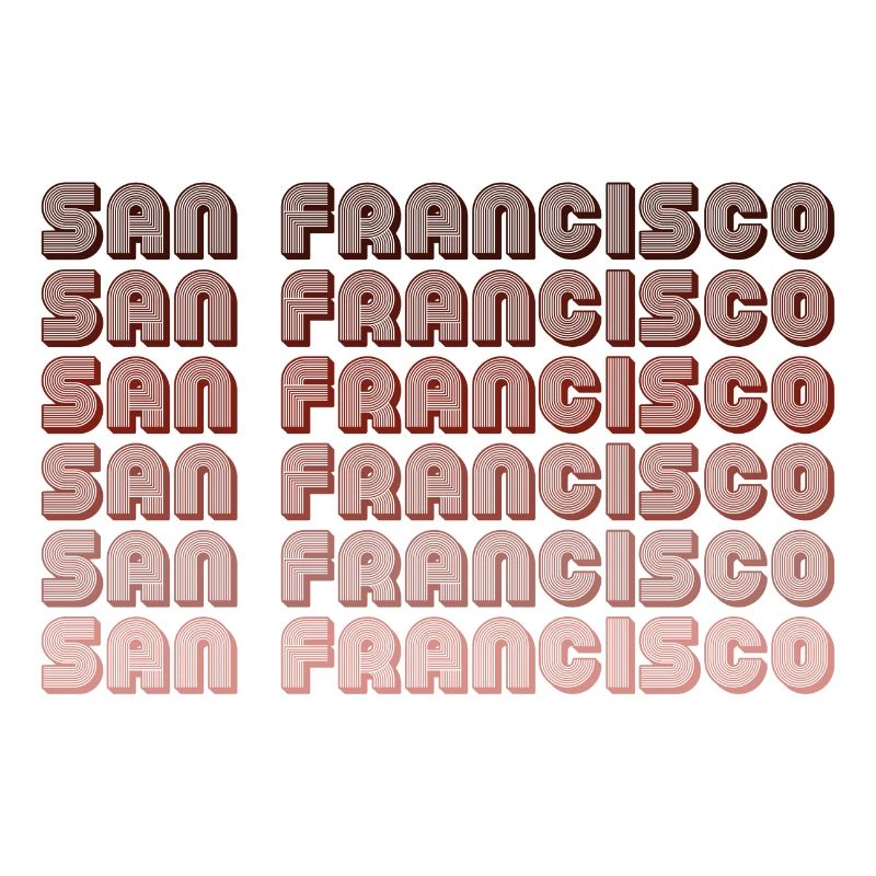 San Francisco Grid Gradient Pattern