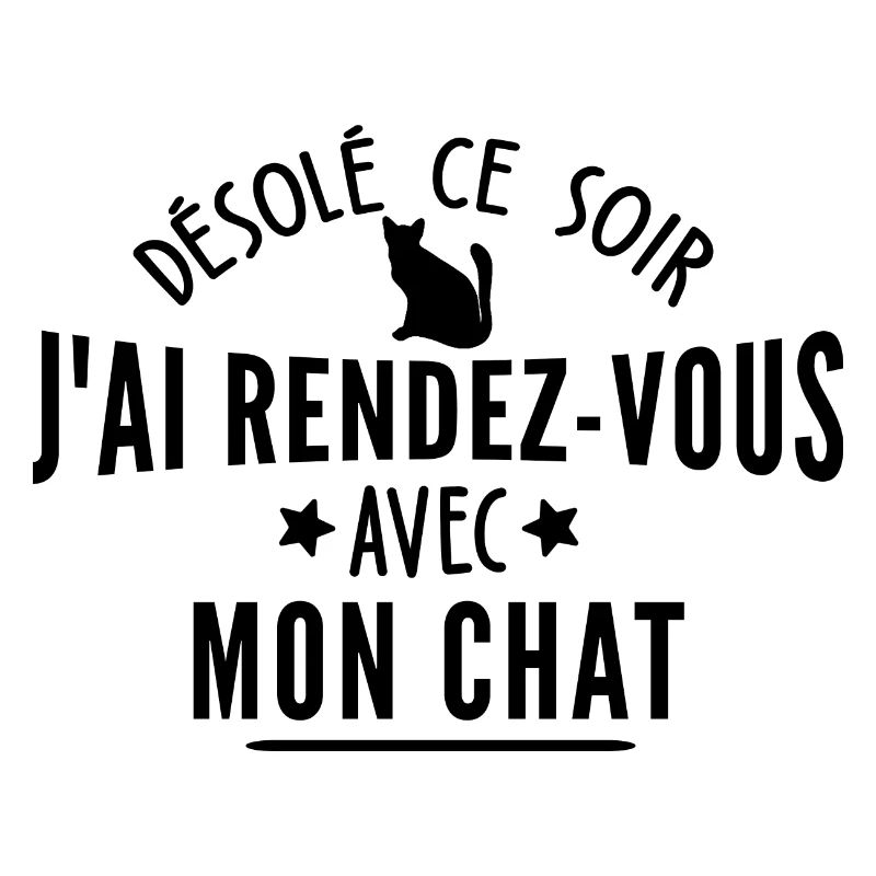 j ai rendez vous avec mon chat / humour chat