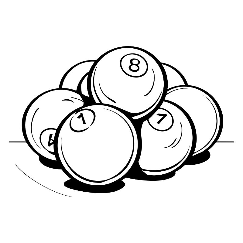 Dessin de boules de billard