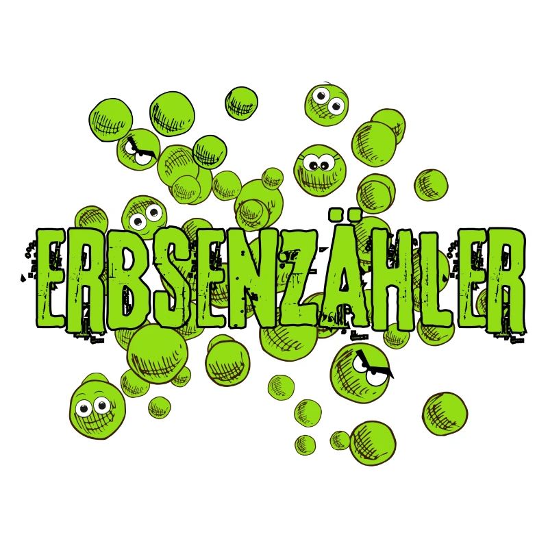 Erbsenzähler mrs Erdnuss grün fun comic