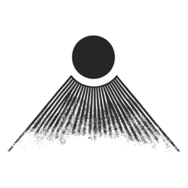 Éclipse sombre et rayons gris