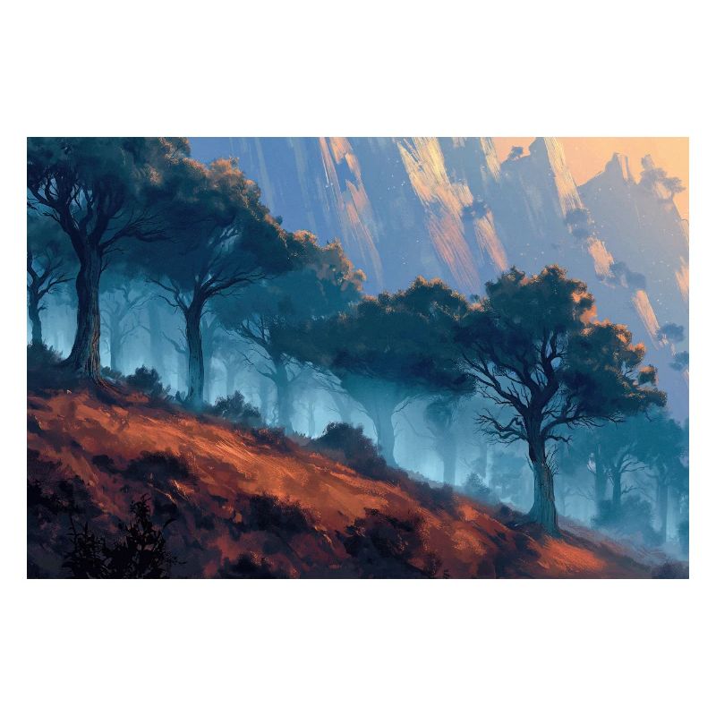 Waldlandschaft Illustration Poster