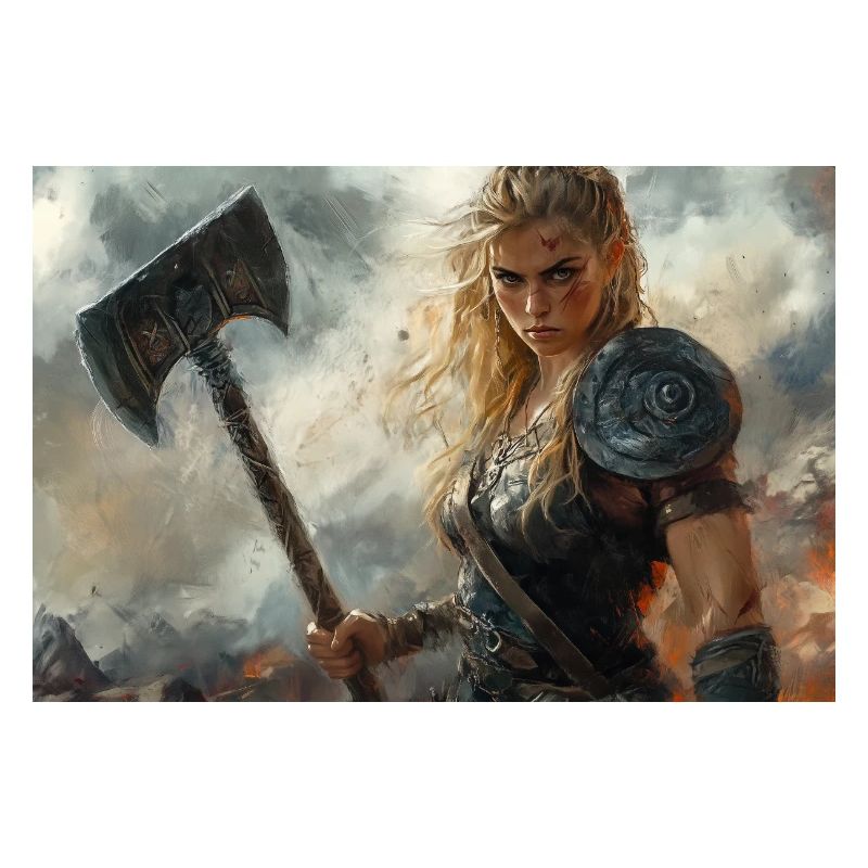 Wikingerfrau Illustration Poster