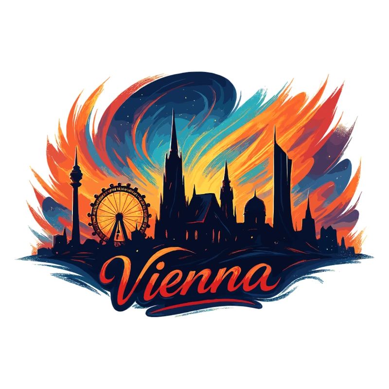 Vienne, capitale de l’Autriche, Silhouette cadeau